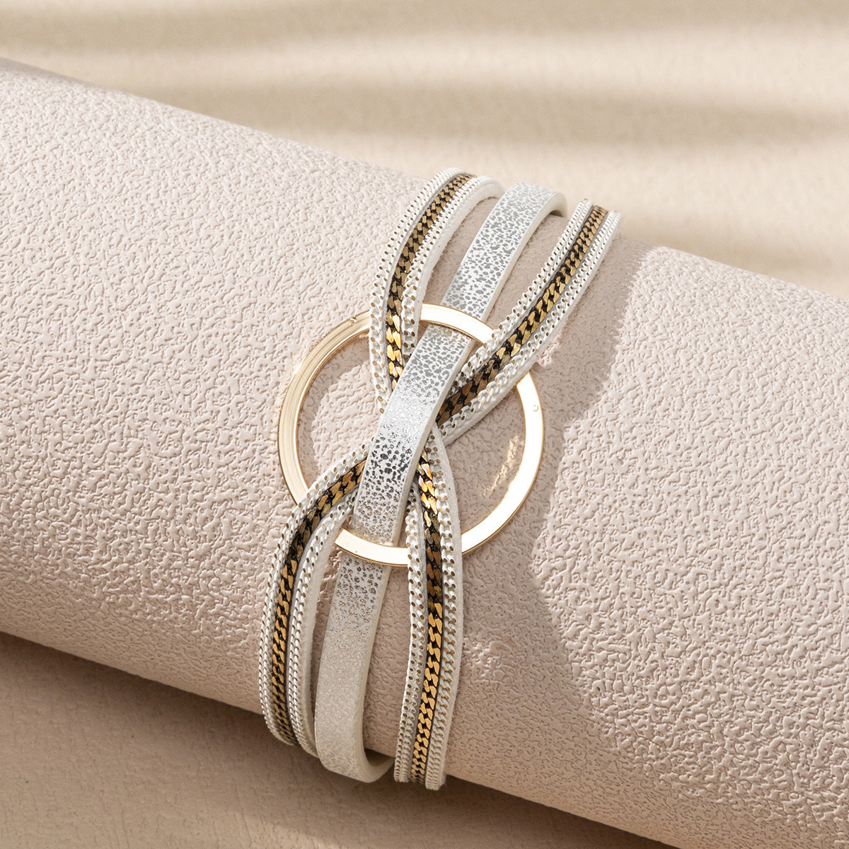 Wholesale Leather Multi-layered Bohemian Magnetic Bracelet